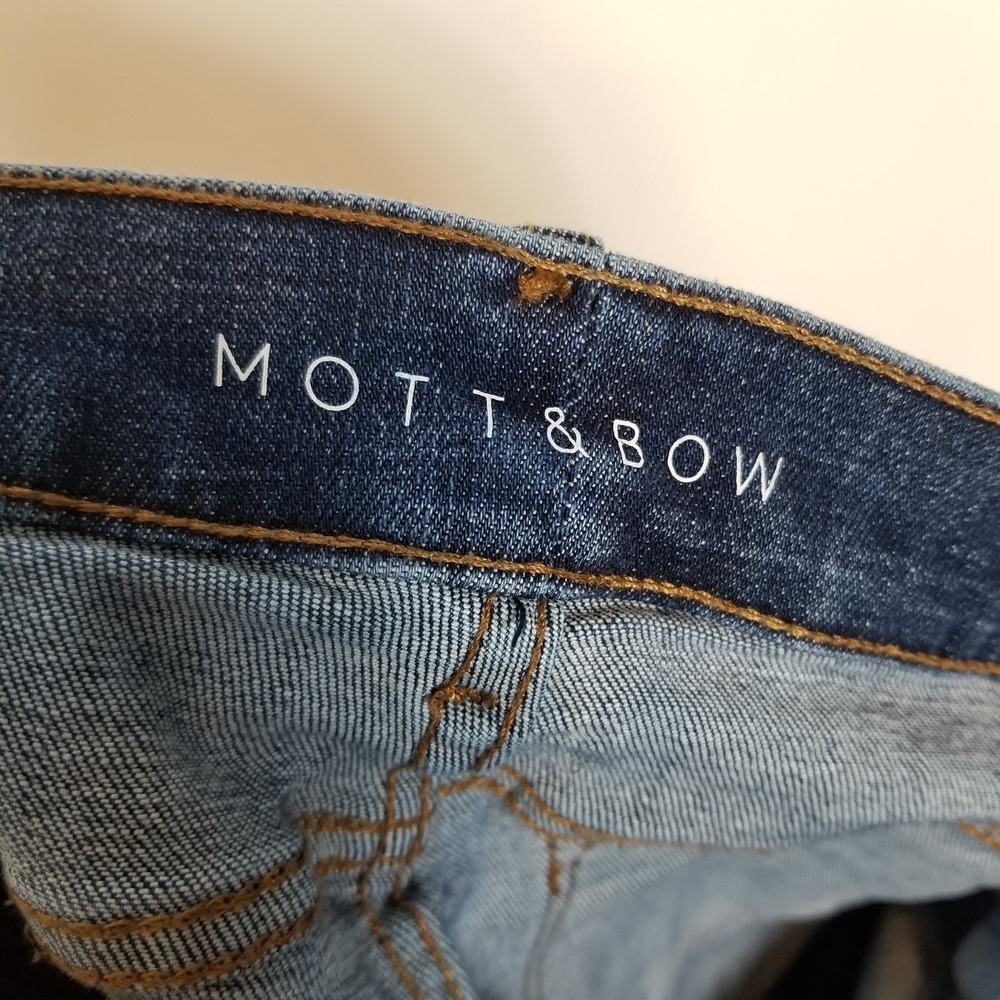 Mott & Bow Men Straight Jeans Sz 40 x 32 Blue Denim Classic Stretchy City Work - Picture 6 of 8